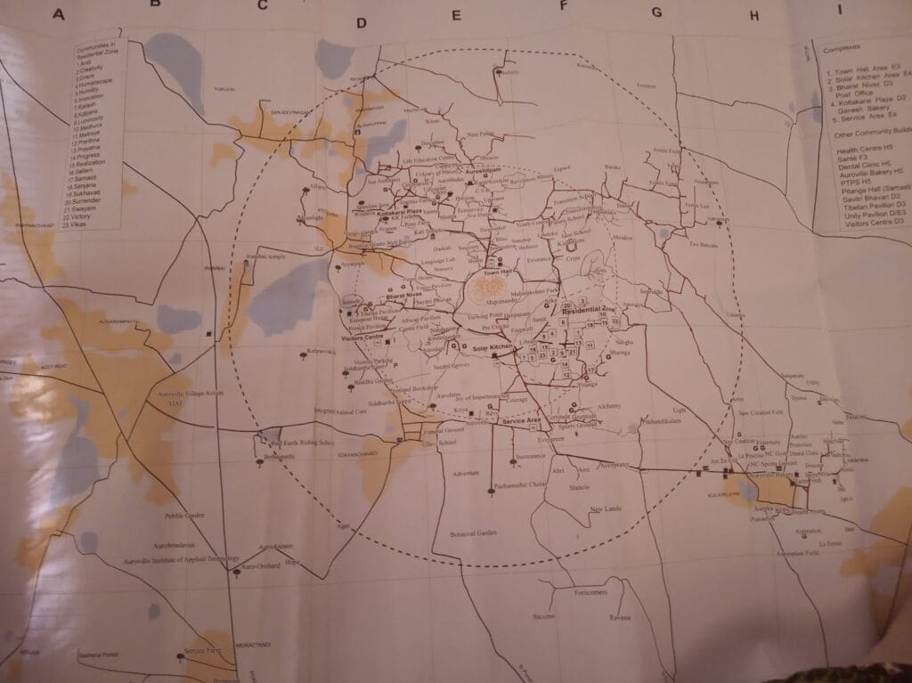 Map of Auroville | Ummi Goes Where?