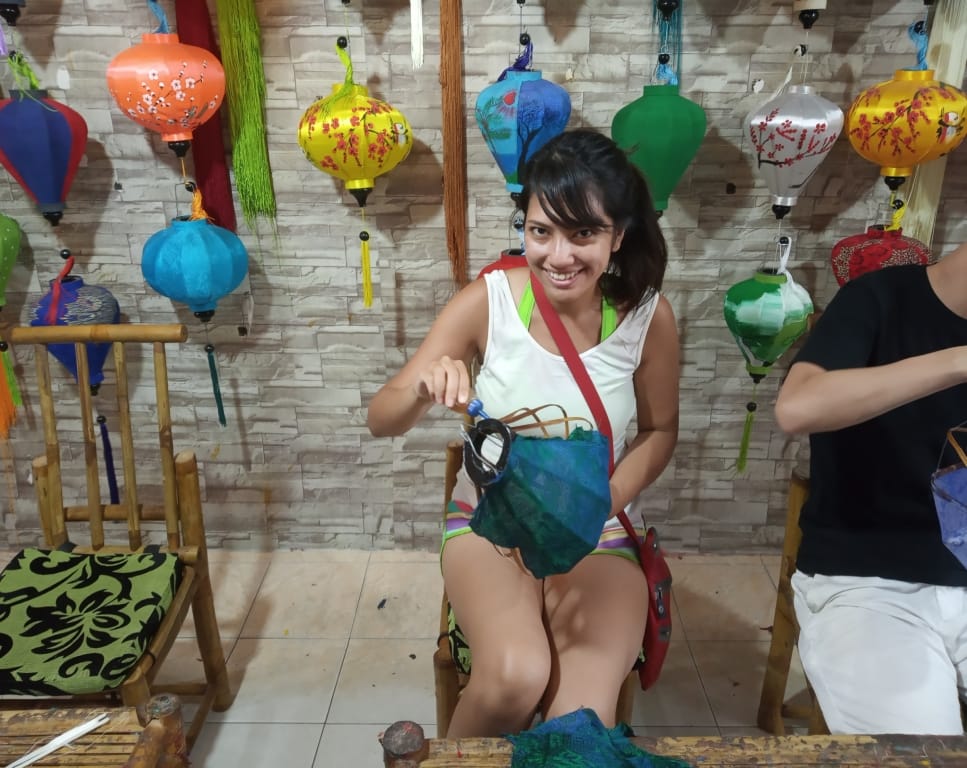 Making lanterns in Hoi An