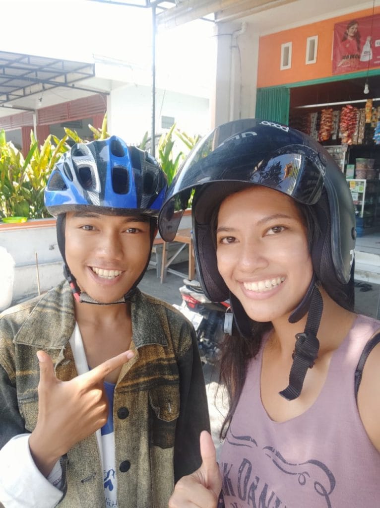 Me and Dio, the scooter lesson coach