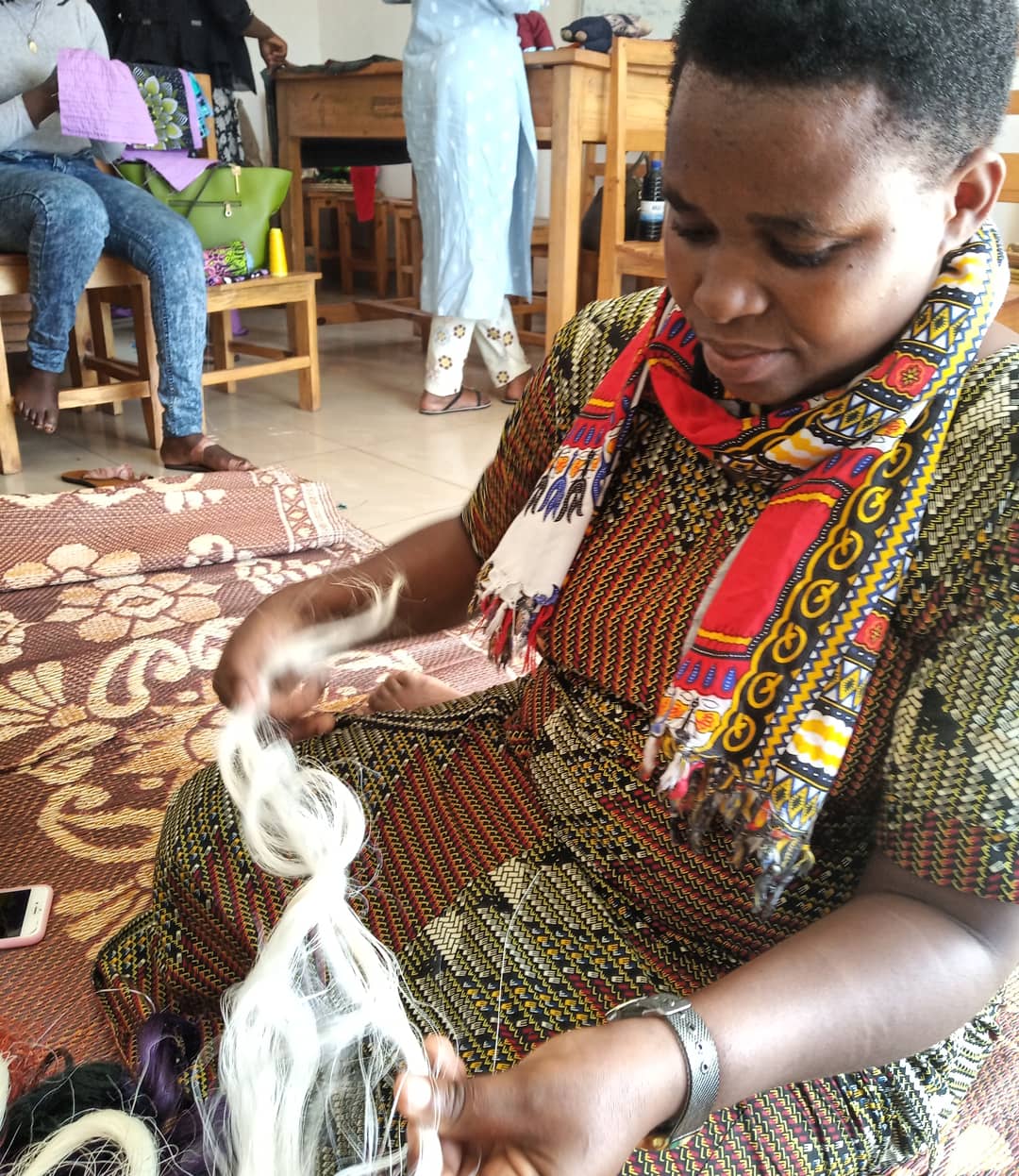 Sisal Basket Weaving Class Nyamirambo Women's Center Kigali Rwanda