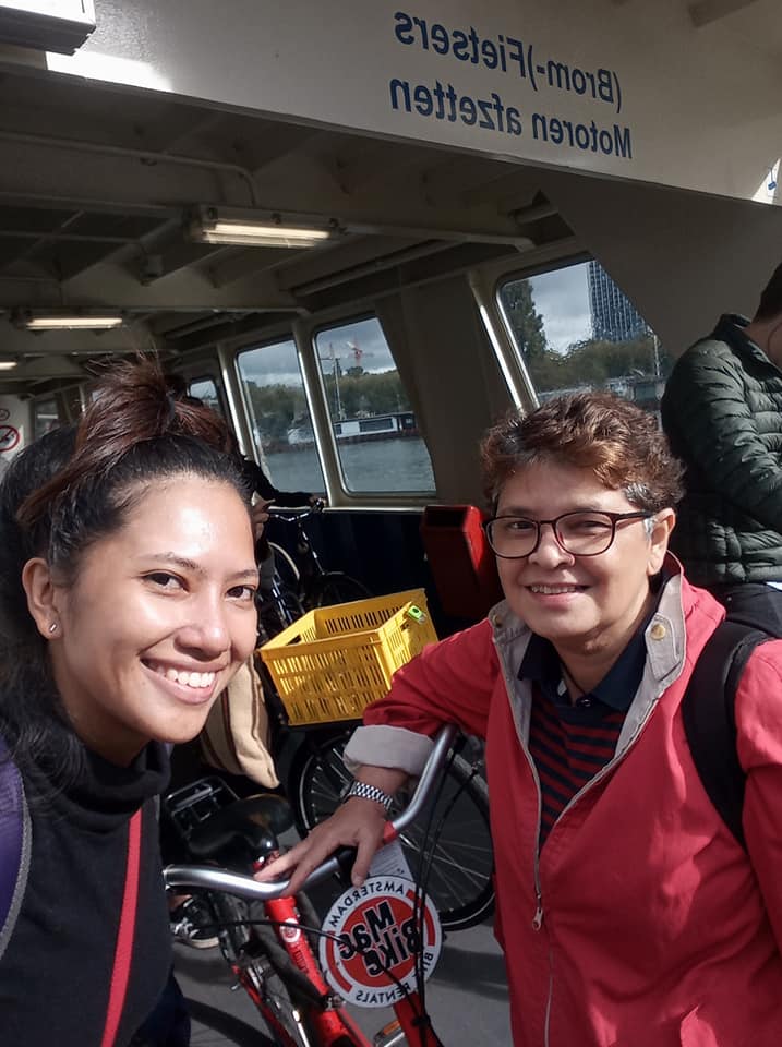 On the ferry to Amsterdam Centraal