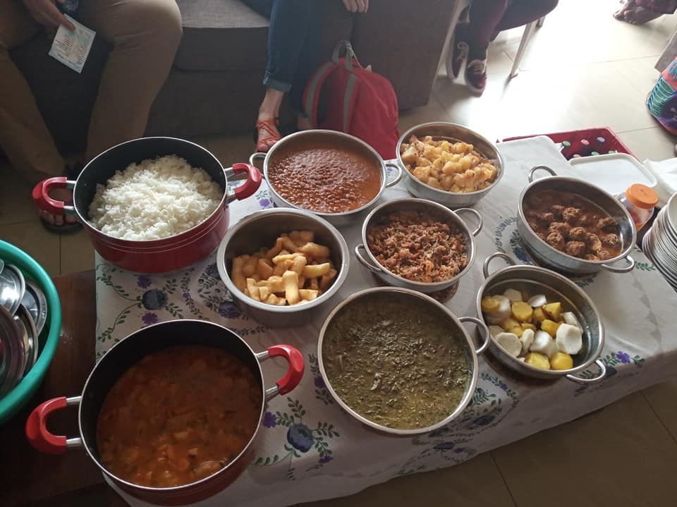 Rwandan buffet lunch