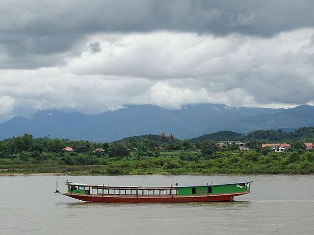 Long boat in Laos