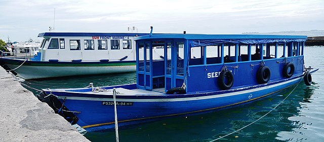 Local ferries in the Maldives