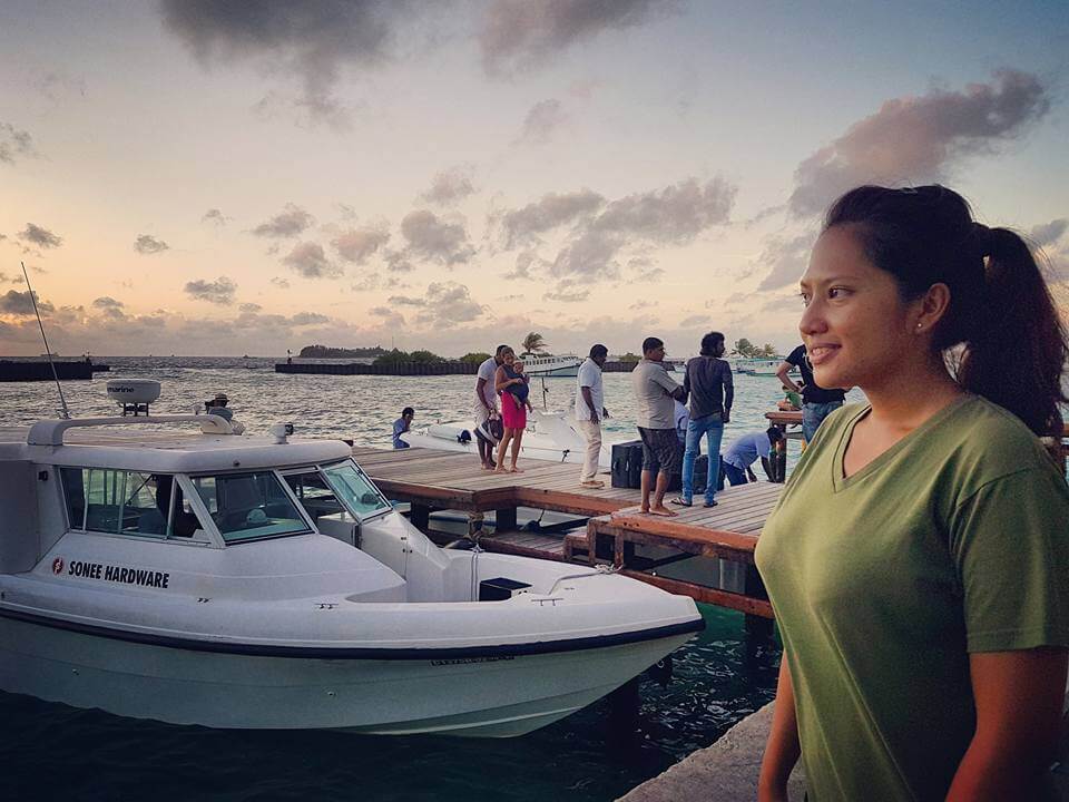 Speedboat jetty at Maldives airport