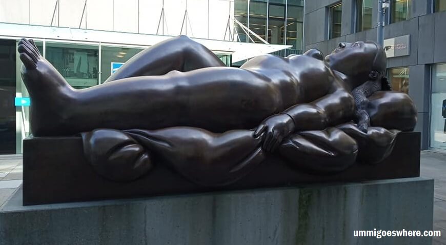 Art sculptures on Städtle Street Vaduz