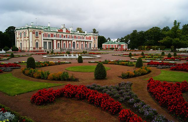 Palace and garden of Kadriorg Palace Estonia