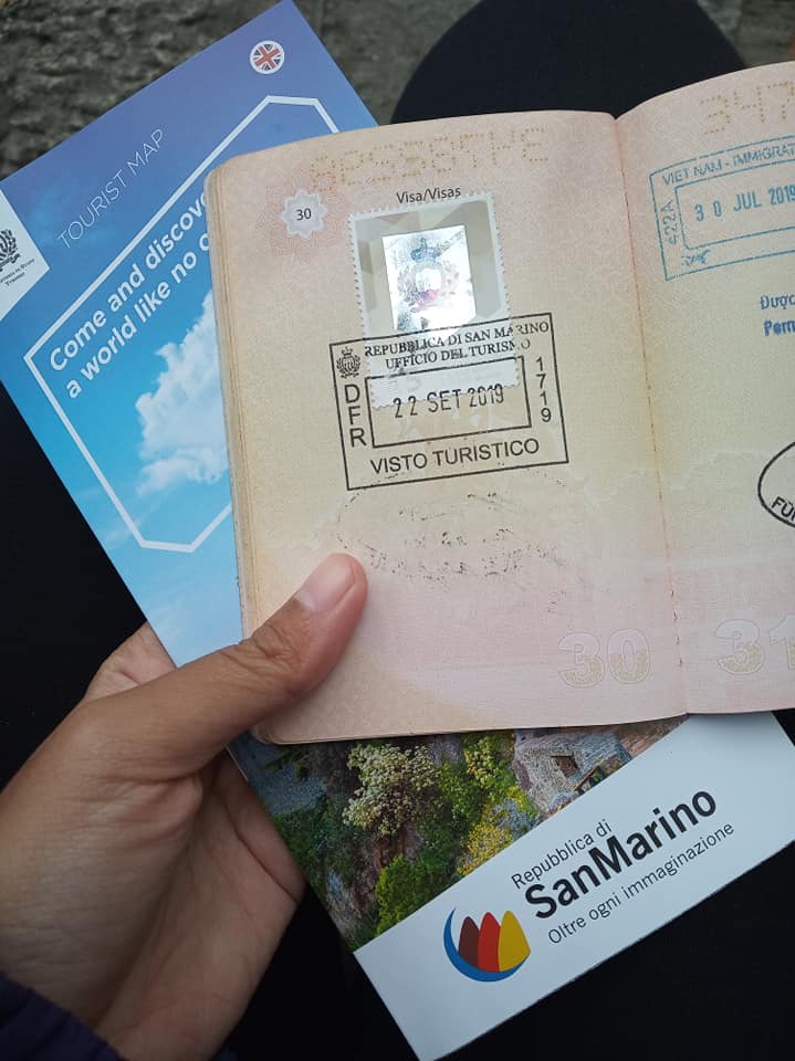 Passport stamp San Marino | Ummi Goes Where?