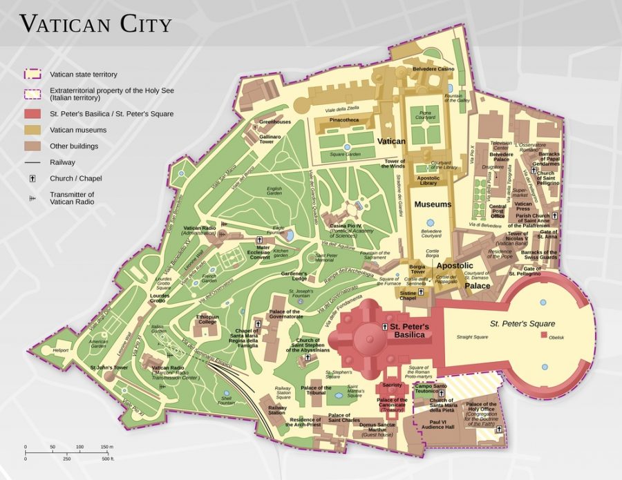 Vatican city map